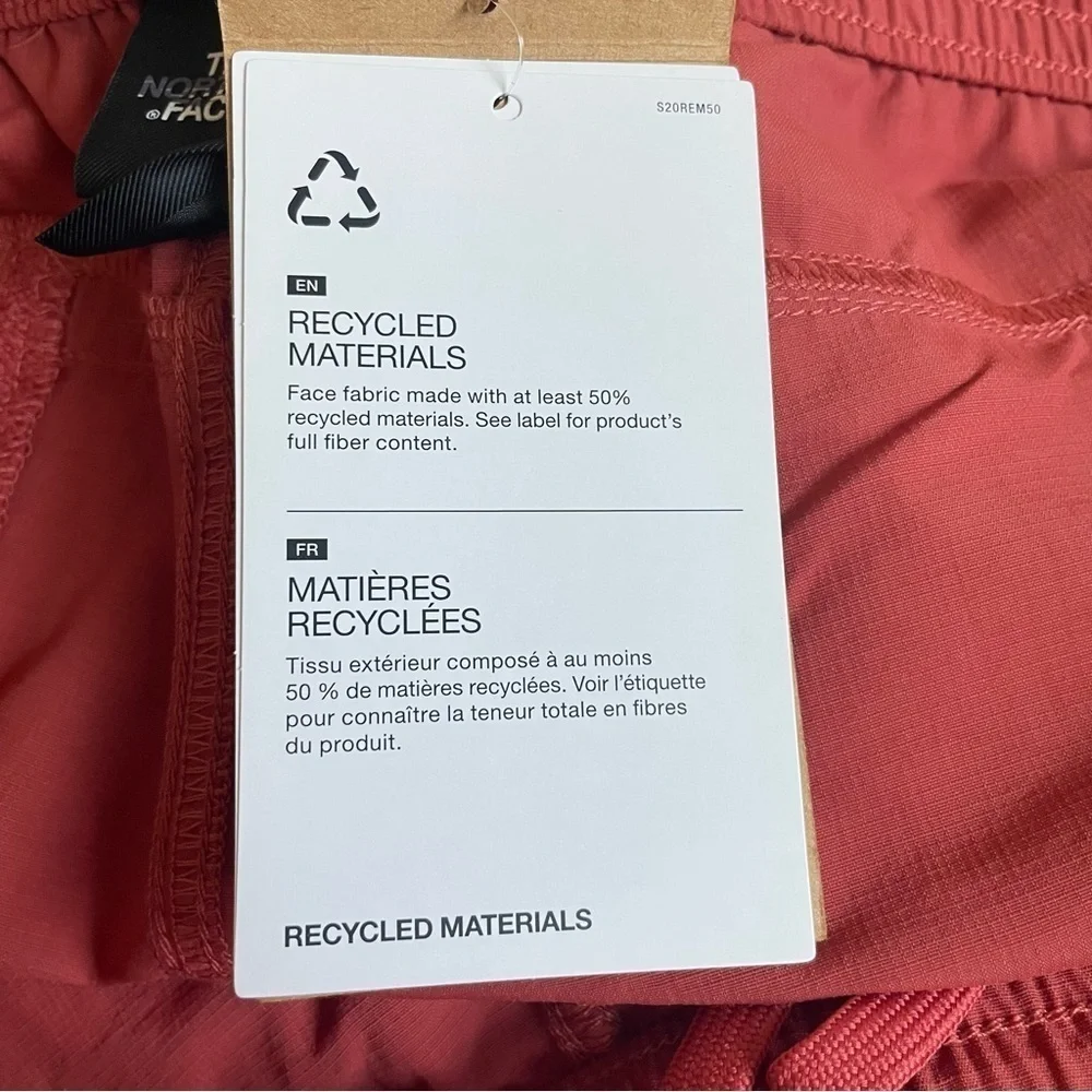 New! The North face adventure shorts spice red nwt 15502